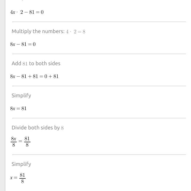 Which of the following are solutions to the equation below? Check all that apply. 4x-example-1