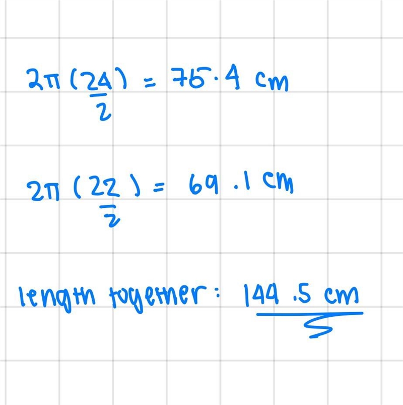 We should calculate the length of the two balls together, which isn't their diameter-example-1