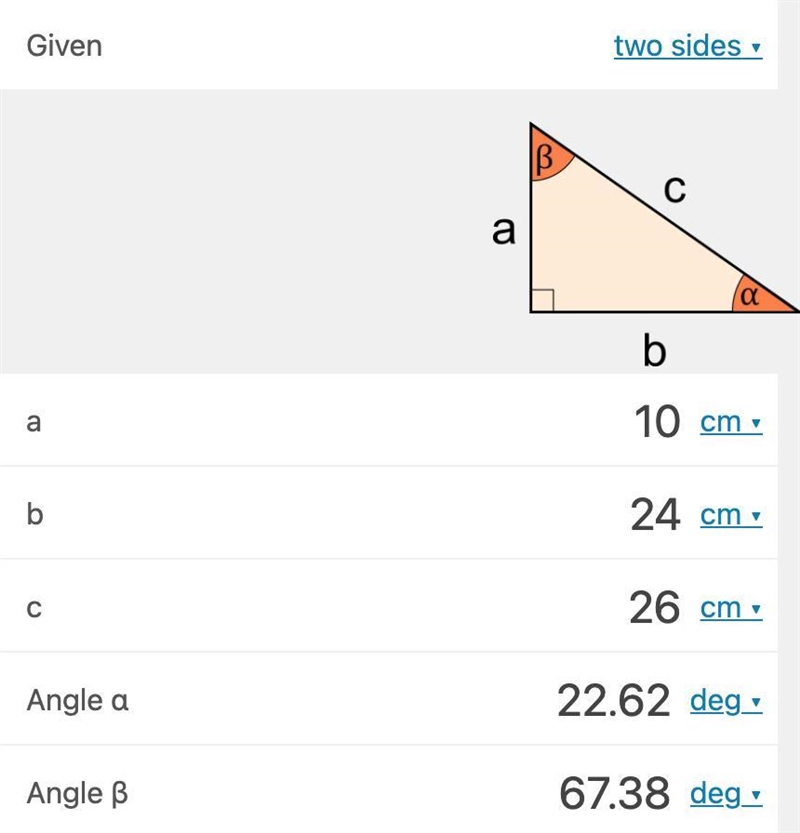 What is the length of the missing side? 10 height 24 width-example-1