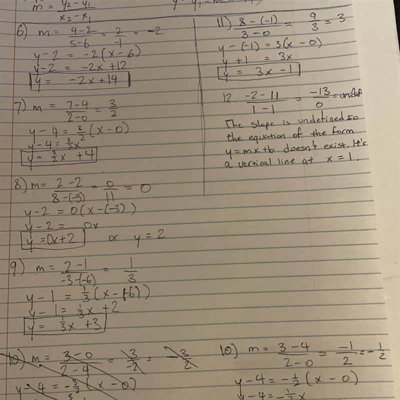 Solve to find the equation y=mx+b please solve it on a paper and send the work ty-example-1