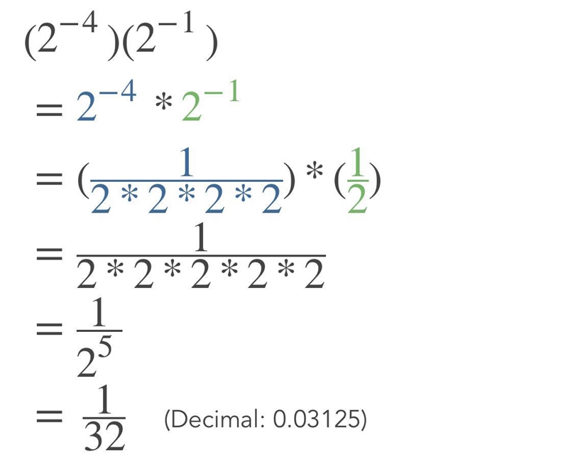 2^-4 times how much is 2^-1-example-1