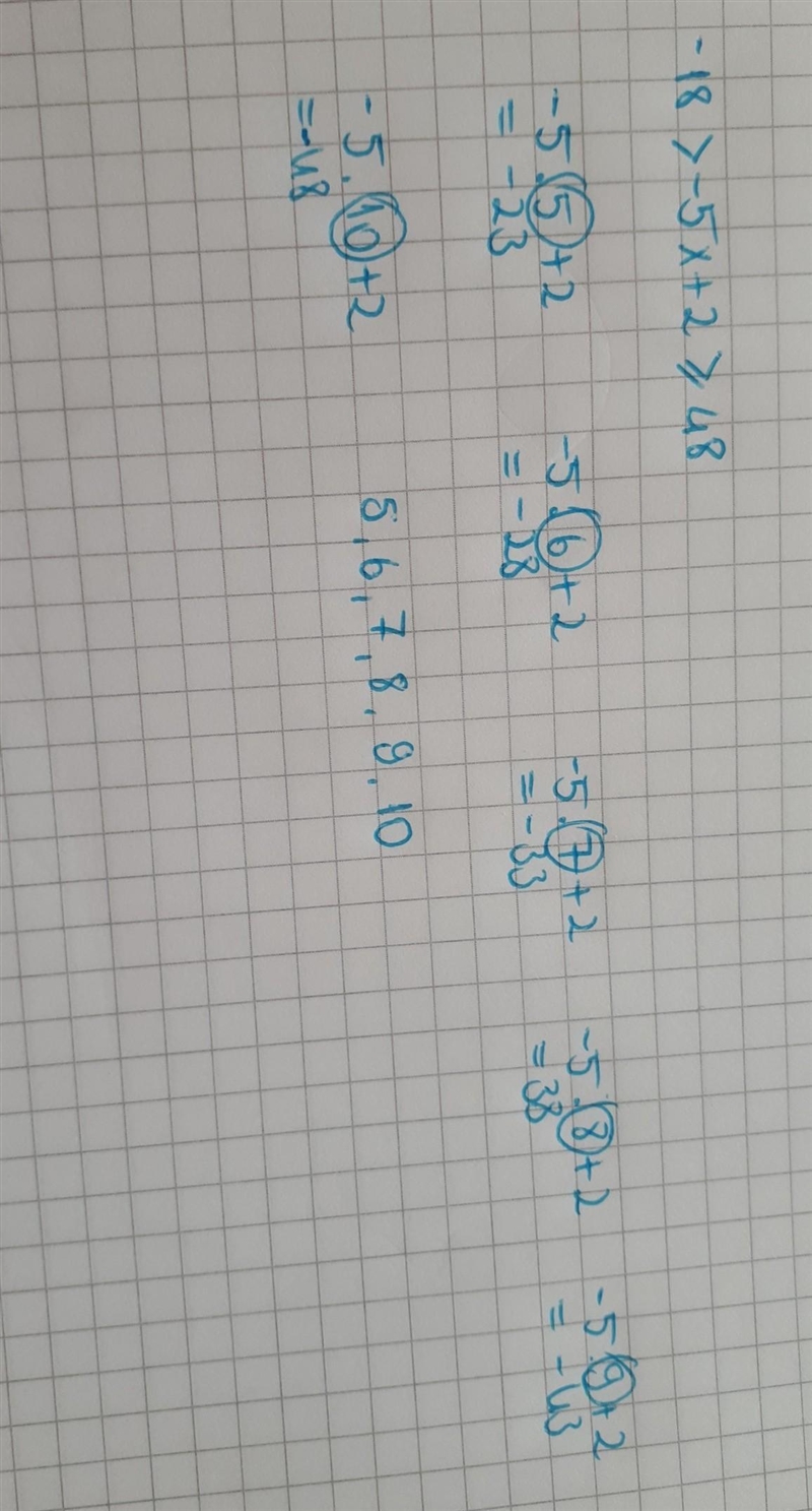 which of the following is the correct graph of the solution to the inequality -18 &gt-example-1