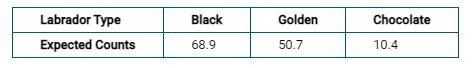 A Labrador retriever club has 130 members: 65 black Labs, 44 golden Labs, and 21 chocolate-example-1