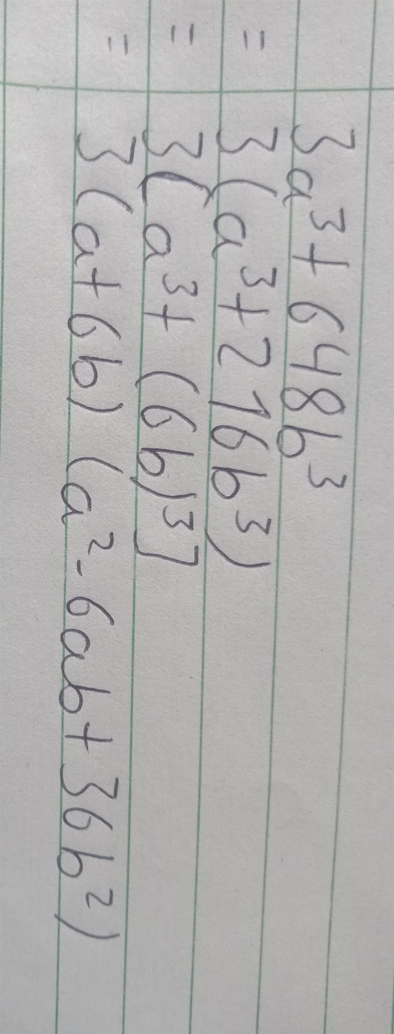 Factorise : 3a^3 + 648b^3.-example-1