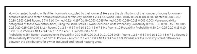 What are the most important differences between the distributions for owner-occupied-example-1