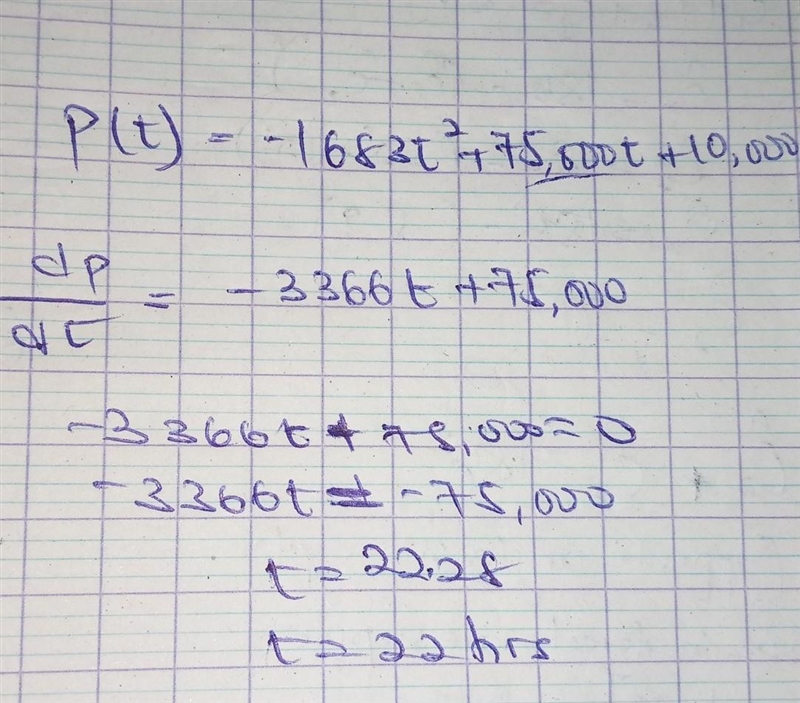 The population p(t) of a culture of the bacterium Pseudomonas aeruginosa is given-example-1