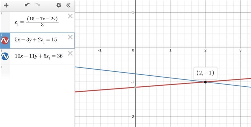 7x1+2x2+3x3=15 5x1-3x2+2x3=15 10X1-11X2+5x3=36-example-1