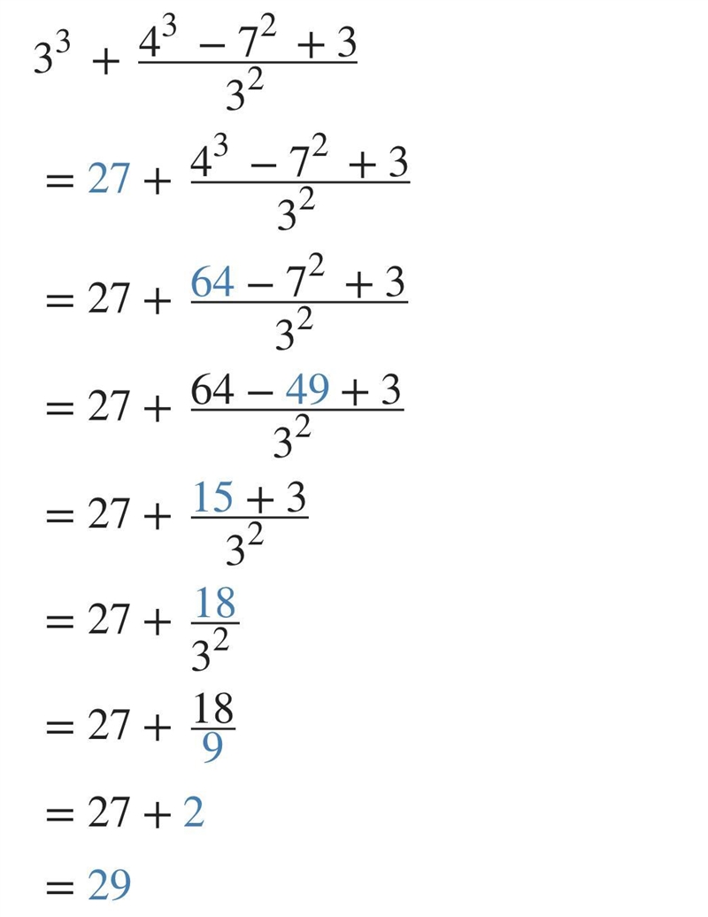 3^3+(4^3-7^2+3)divided by3^2 what is the answer to the equation-example-1