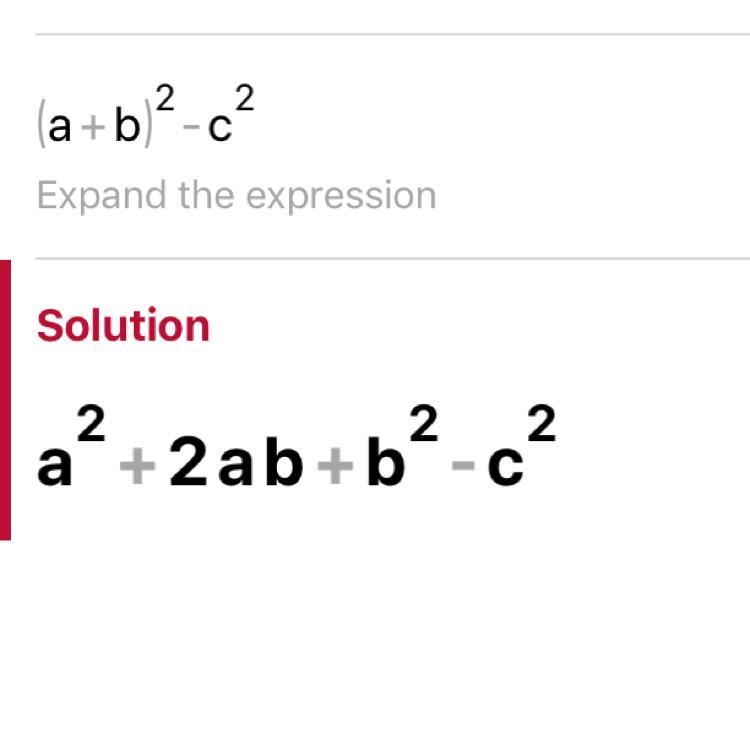 (a + b + c)(a + b - c)​-example-1
