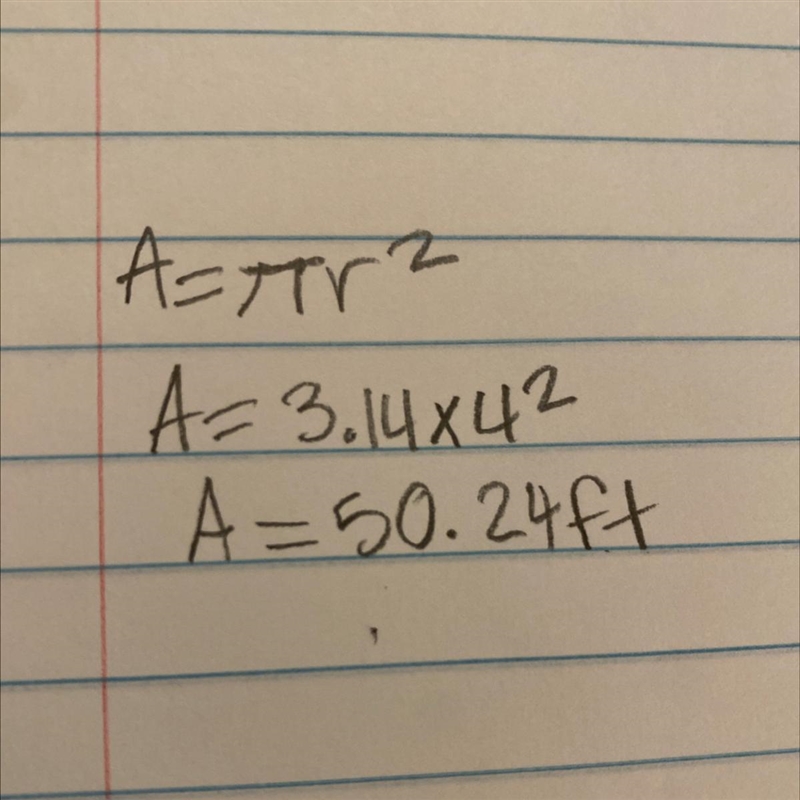 Find the area of the object. Use the formula. Show me how you substitute into the-example-1