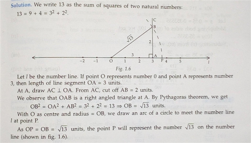 Locate root 13 on number line. (Based on Rational numbers.)​-example-1