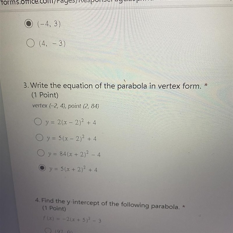 The Function f(x) =15,000(0.88)x represents the value of a car over x years . What-example-1