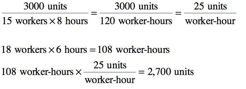 a manager of company plans to produce 3000 units in a day employing 15 workers working-example-1