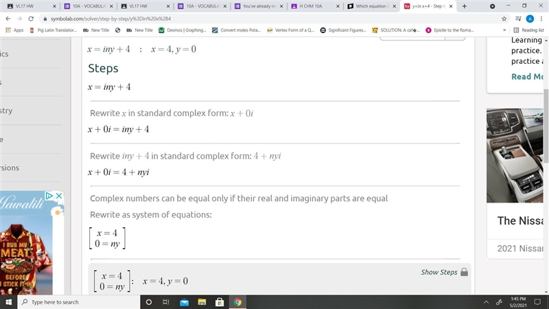 Which equation is represented by the graph below?-example-1