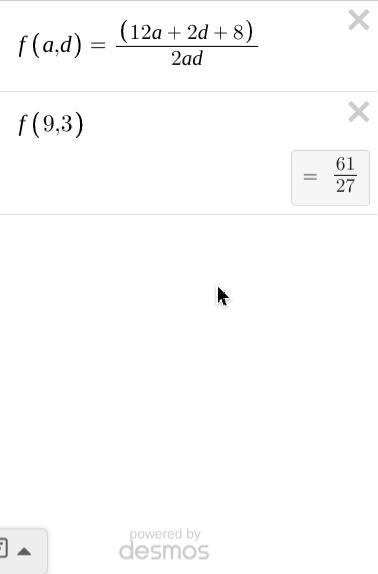 Evaluate using the desmos calculator. Enter your answer as an improper fraction. (12a-example-1