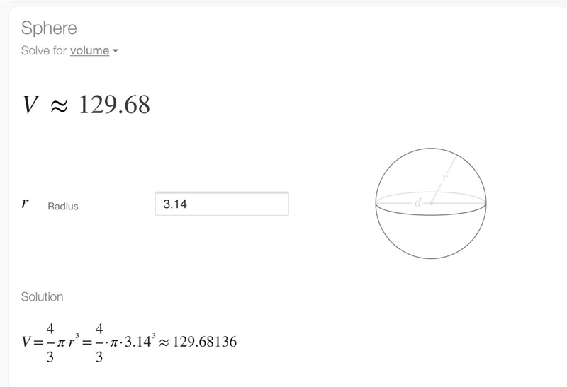 Find the volume of the sphere to the nearest cubic foot. use 3.14.-example-1