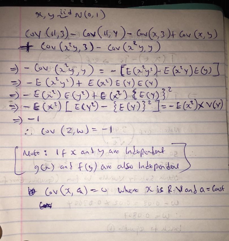 g Let X and Y be two independent standard normal random variables, i.e., each follows-example-1