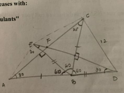 One of the legs of the obtuse isosceles △ABC and △DBE lie on the same line sharing-example-1