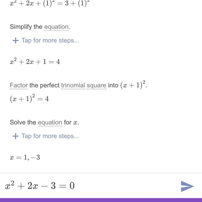 X^2+2x+3=0 solve by completing the square ​-example-1