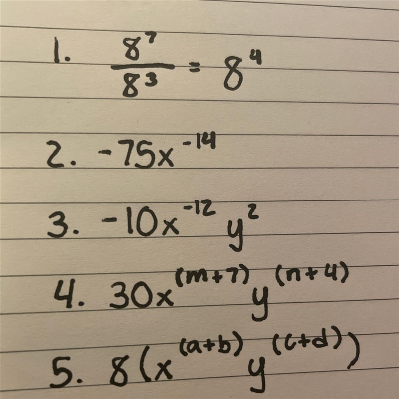 Please help me simplify these given exponential notations. I need it asap ​-example-1