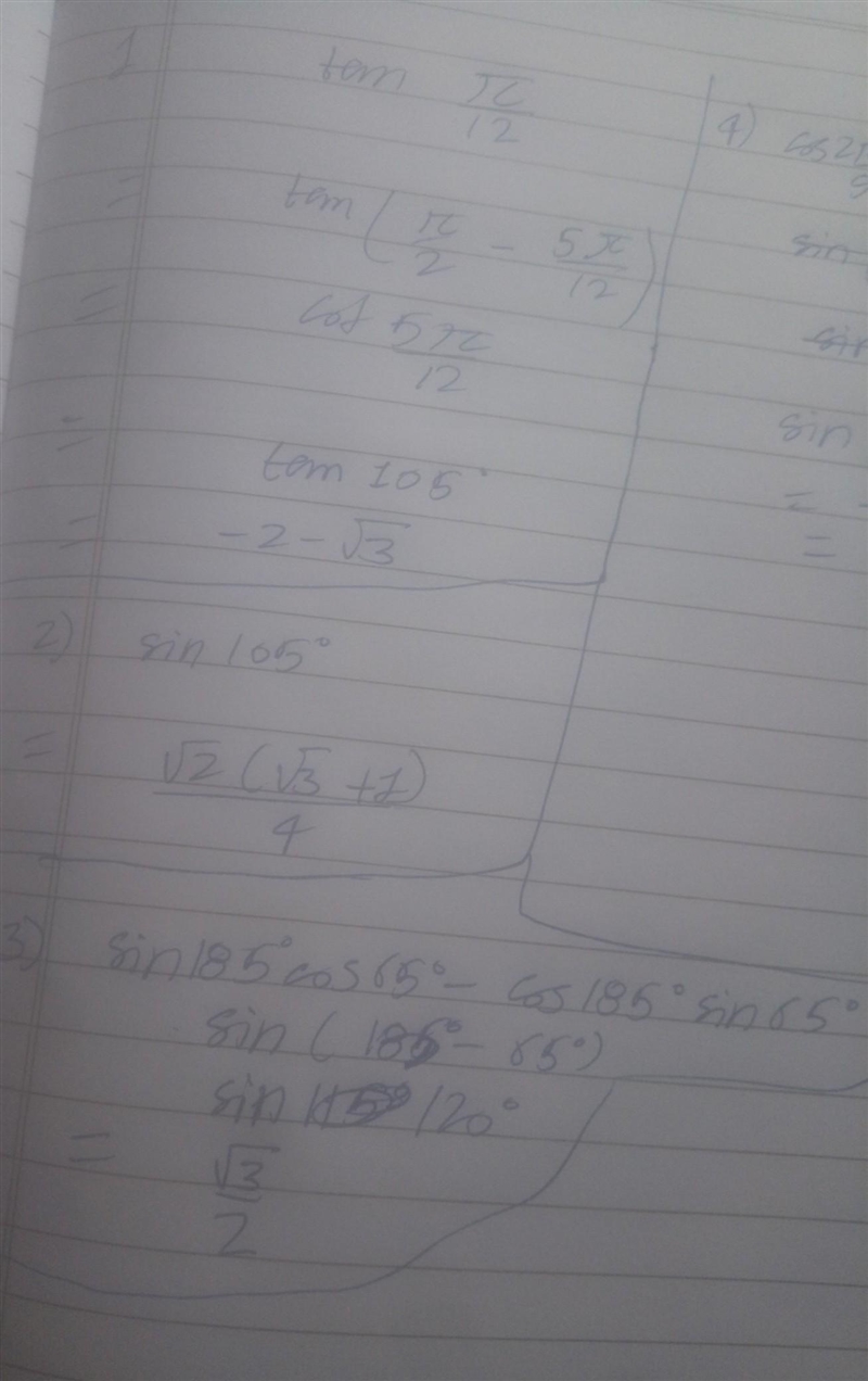 Find the exact value of the expression-example-1