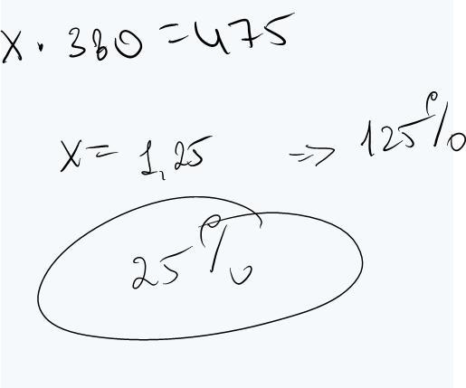 Regina leased a car for $380 per month. Her new lease is $475 per month. What is the-example-1