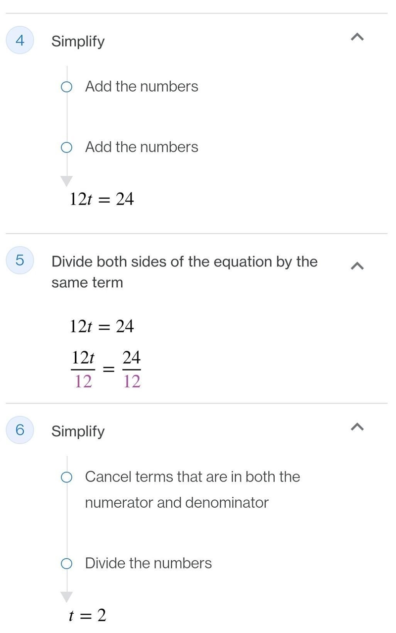 16t - 2 ( 2t + 5 ) = 14 Explaination-example-2