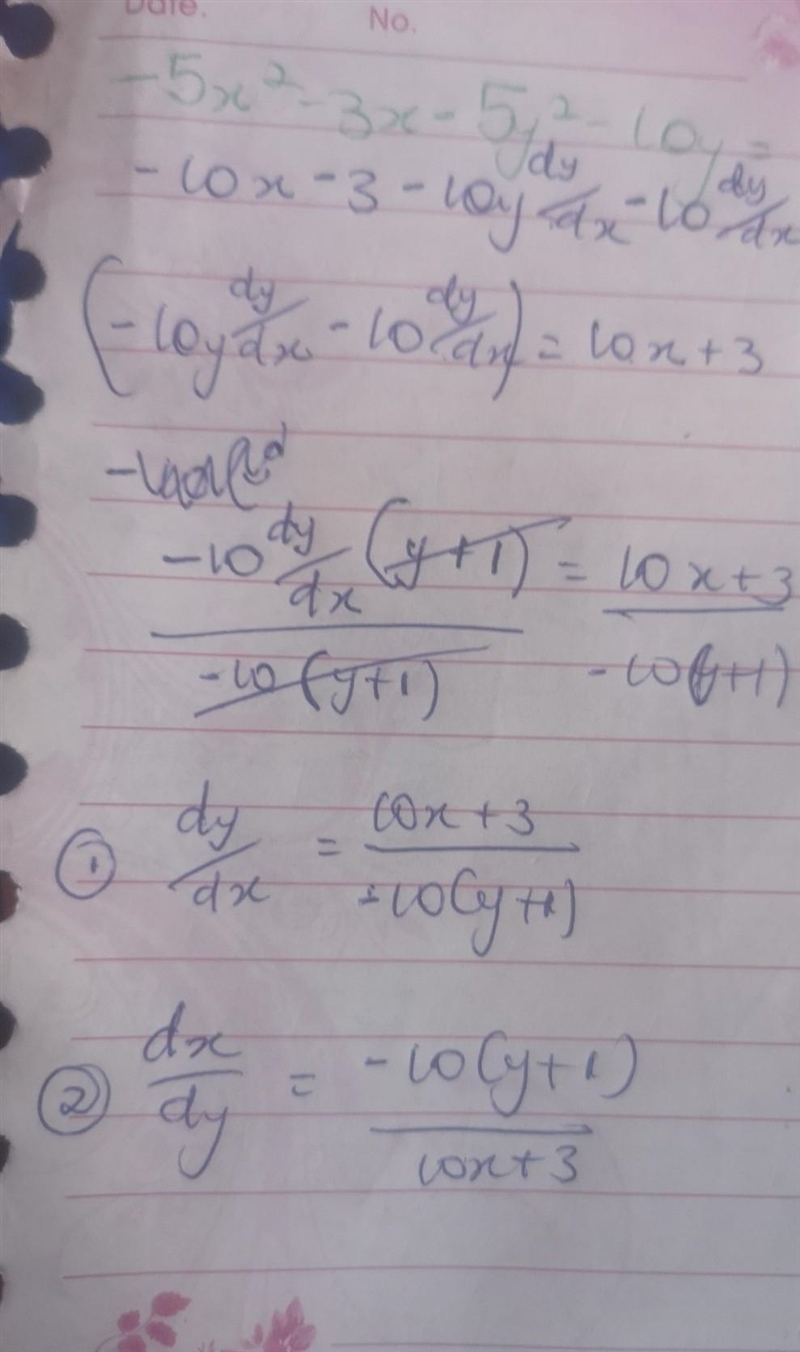 Find dy da and if – 522 dz dy 3.0 – 5y2 – 10y = 0. dy da dir dy-example-1