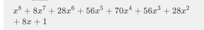 What is the binomial expansion of (x+1)^8-example-1