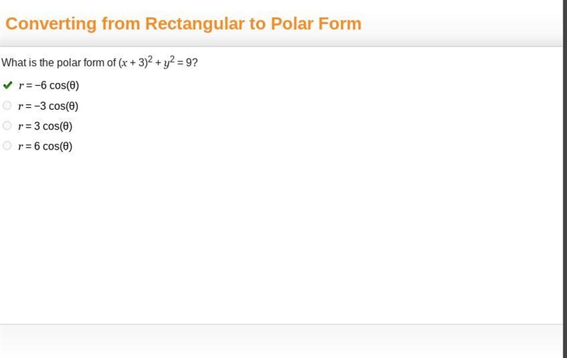 Consider the equation r = 5 sin(theta). Use the drop-down boxes to complete the sentences-example-3