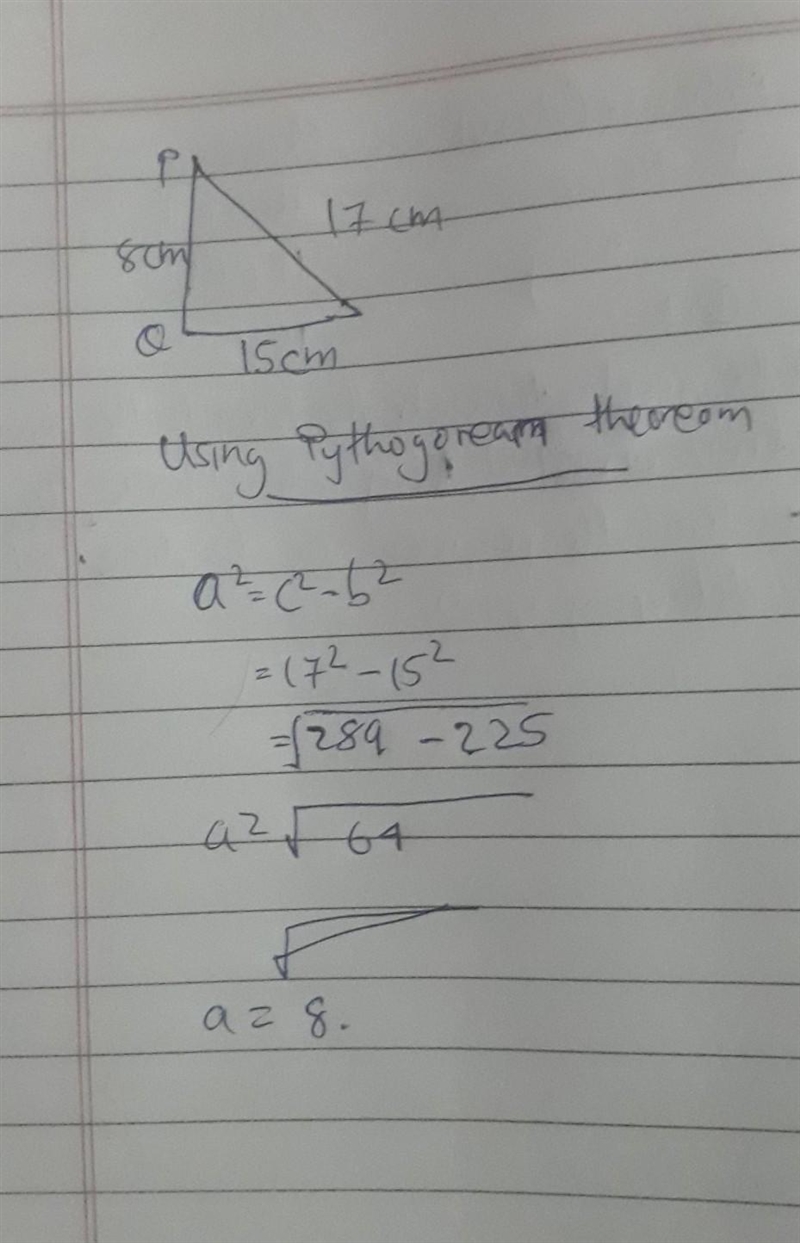 HELP PLEASE!!! (Look at the picture) In the right triangle shown, what is the value-example-1