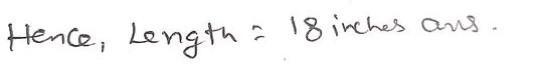 The area of a parallelogram is 108 square inches. What is the length of the parallelogram-example-2