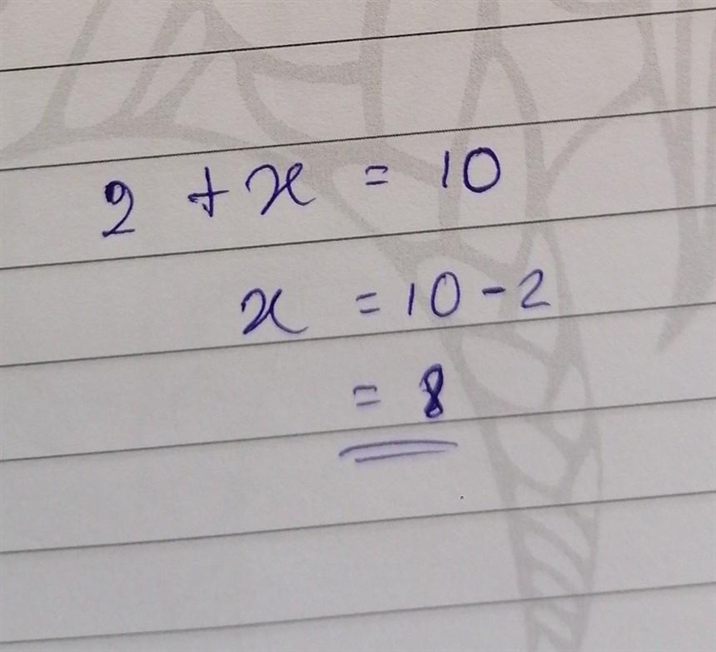 Write an equation which has 8 as its solution.-example-1