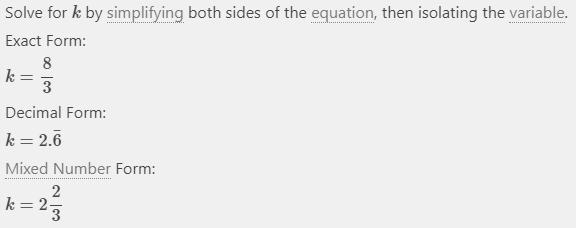 Solve 3-** The solution is k=-example-1