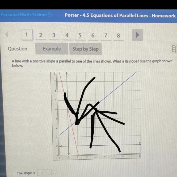 Help me find the slope-example-1