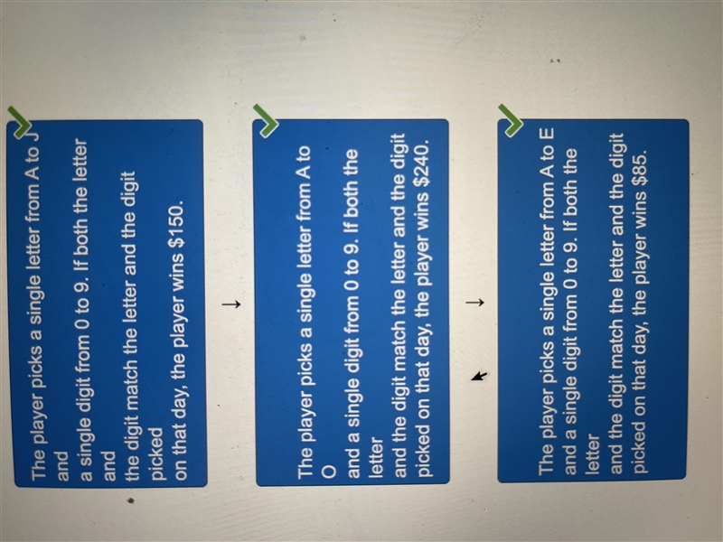 Drag each tile to the correct box. Tickets for all of the described charity raffles-example-2