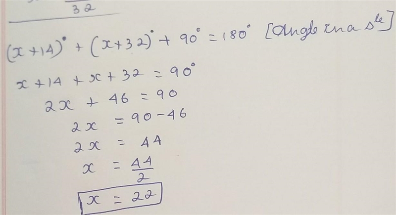 Angles of polygon find the value of x​-example-1