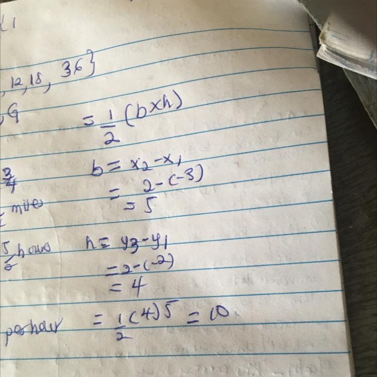 Find the area of the triangle below. A= units squared-example-1