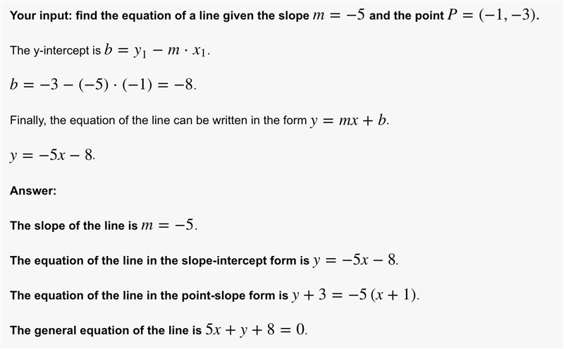 What is the equation of the line that passes through the point (-1,-3) and has a slope-example-1