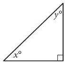 In the triangle below, the sine of xº is 0.6. What is the sine of y-example-1