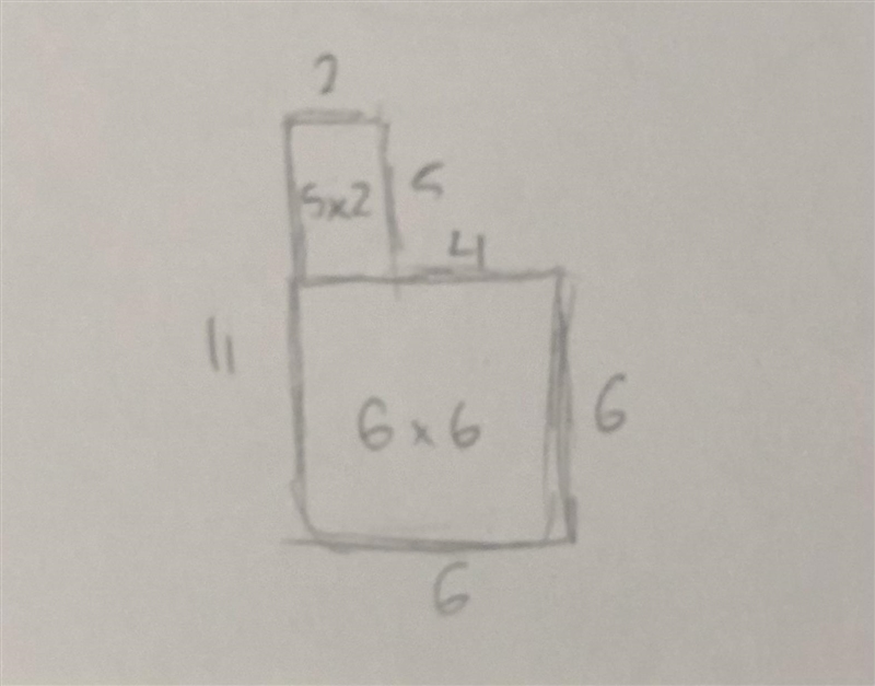 Find the area of this LEVEL 1 shape-example-1