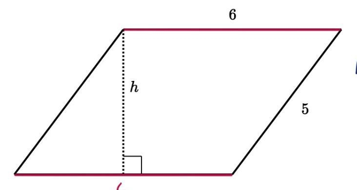 Amanda is a sunflower farmer. Her farm is in the shape of a parallelogram with a height-example-1