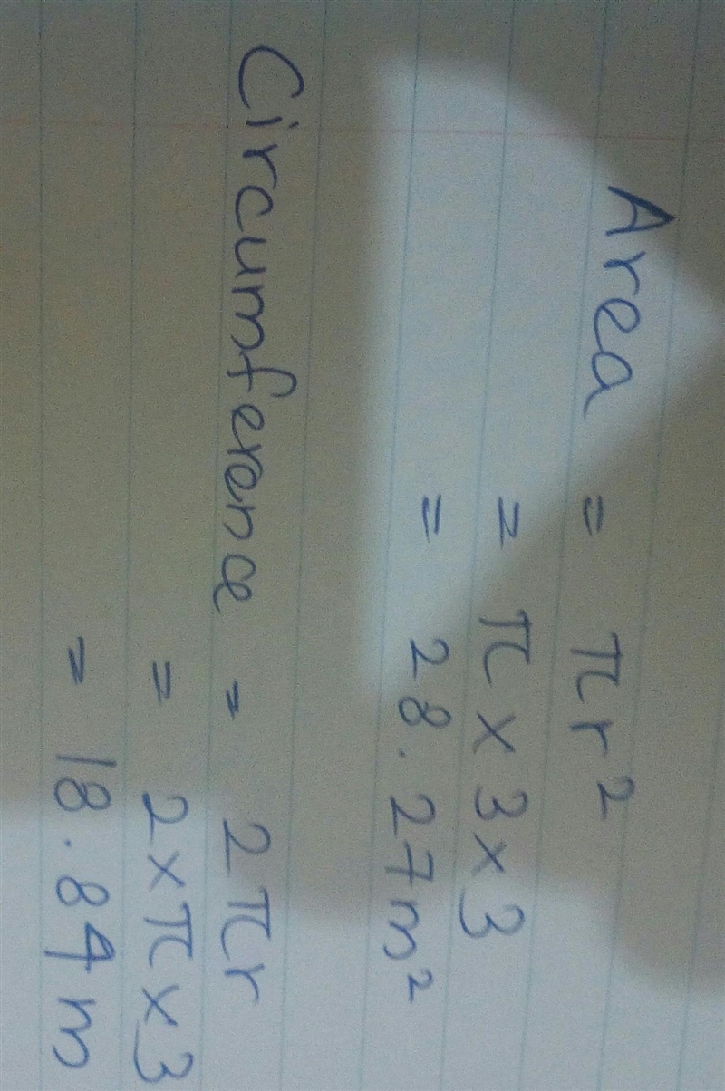 Find the area and circumference of each circle-example-1