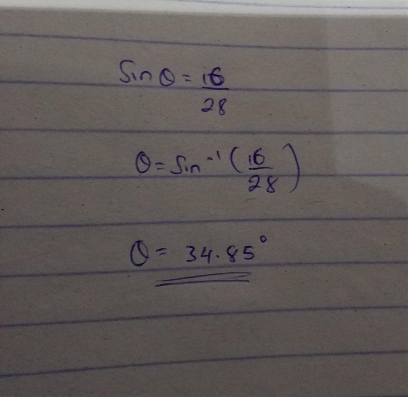 Determine the value of θ using a trigonometric ratio. Question 11 options: A) 55.15° B-example-1