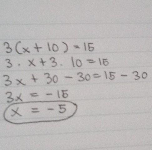 3 + x, when the value of x is 15-example-1