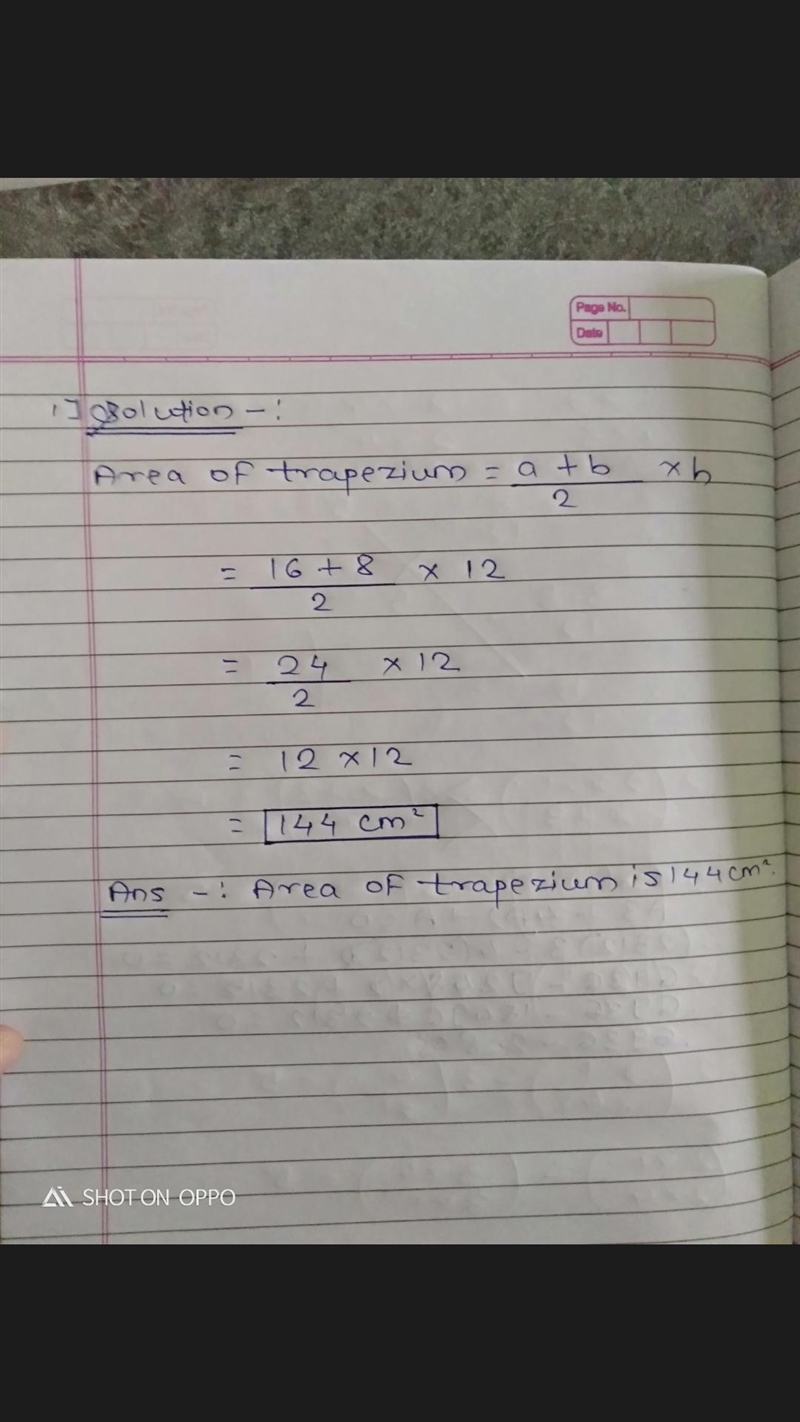 PQRS IS A TRAPEZIUM IN PQ=16CM ,QR=12CM RS=8CM AND PQR=30° CALCULATE THE AREA OF PQRS-example-1