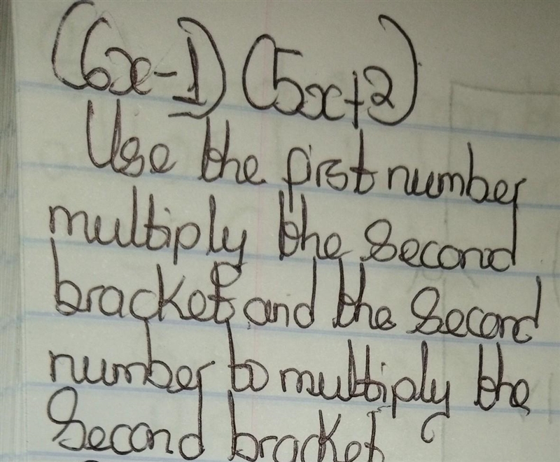 Find the product : (6x-1) (5x+2) =-example-1