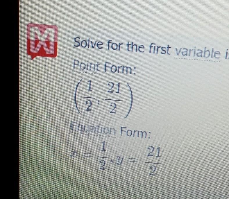 What is the solution to the system of equations below? y = 3x + 9 y = -3x + 12-example-1