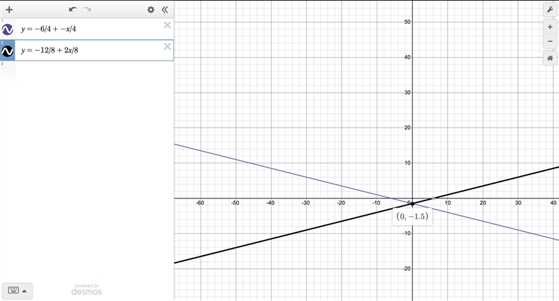 How many solutions does the system of equations below have? x − 4y = 6 2x − 8y = 12-example-1