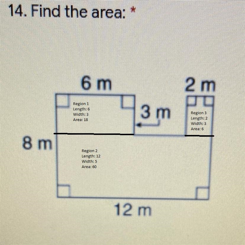 96 sq meters 144 sq meters 84 sq meters 102 sq meters Pls show work I get different-example-1